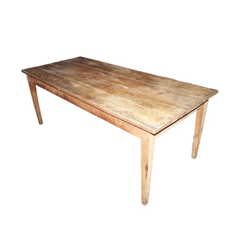 French Rustic Rectangular Table in Walnut, Late 18th–Early 19th Century