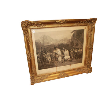 French Print “Confession of an Italian Bandit Leader”, Late 19th Century