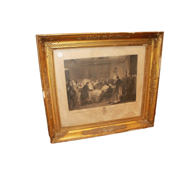 French Print “The Last Moments of H.R.H. the Duke of Berry”, Late 19th Century