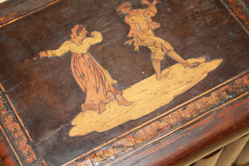 Scatola Portagioie in Legno Intarsiato con Scena Danzante