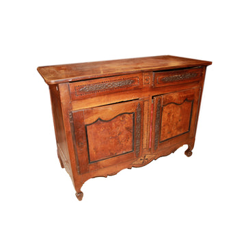French Provincial Sideboard with Marquetry Details, Second Half of the 19th Century