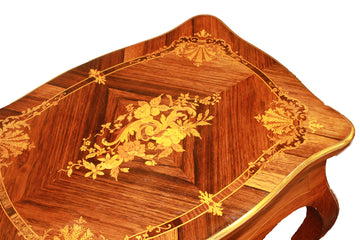Petite Chiffonnière ancienne française style Louis XV en palissandre avec miroir, XIXe siècle