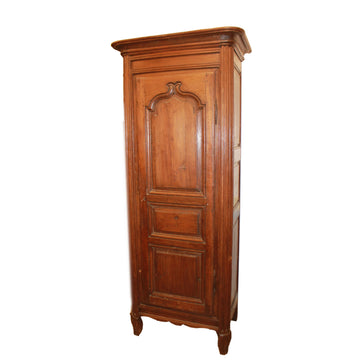 French Provincial One-Door Cabinet with Molded Panels, Early 19th Century