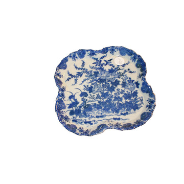 Piatto da portata in ceramica inglese dell'Ottocento