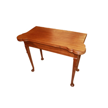 French Louis Philippe Mahogany Folding Card Table, Second Half of the 19th Century