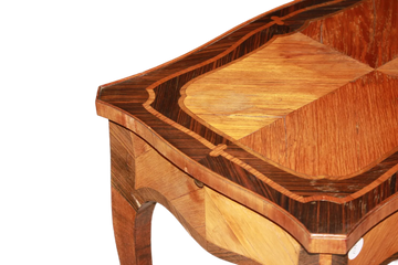 Tavolino stile Luigi XV con Pianetto Laterale Estraibile XIX Secolo