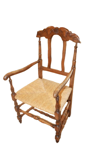 Coppia di Bellissime Poltrone Stile Provenzale di fine 1800 in noce