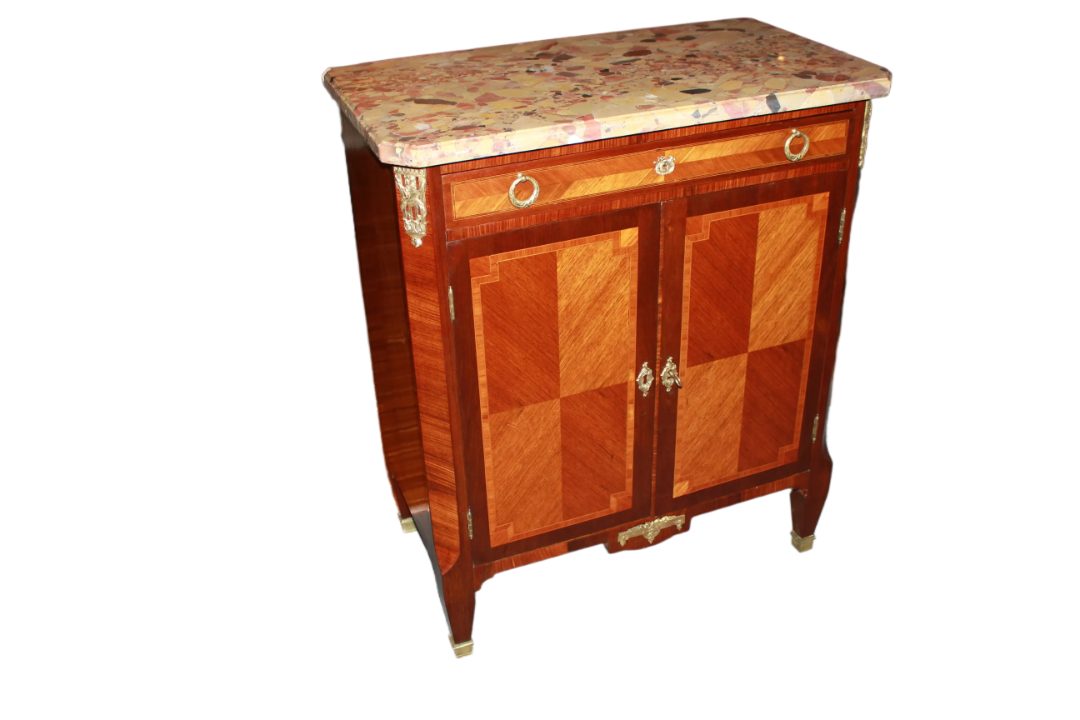 Credenzino Transizione del 1800 Francese in Legno di Bois de Rose
