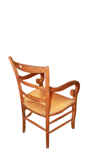 Poltrona Francese stile Provenzale del 1800 in Legno di Noce