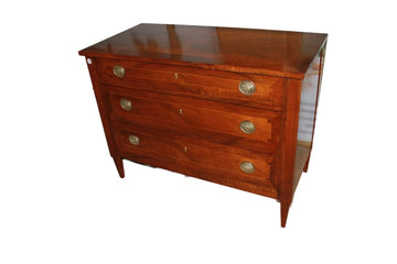 Petite commode française du début du 19ème siècle, de style Louis XVI