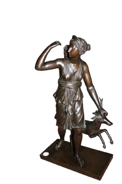 19th Century French Sculpture of Diana the Huntress – Mid 1800s