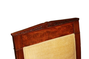 Sedia Francese stile Impero in Legno di Mogano del 1800