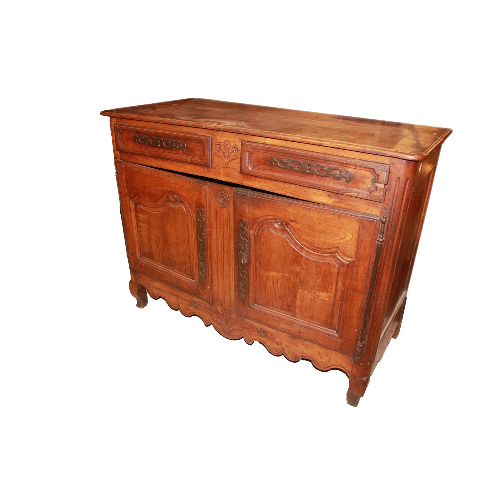 Credenza Provenzale 2 porte di inizio 1800 Francese in Legno di Noce