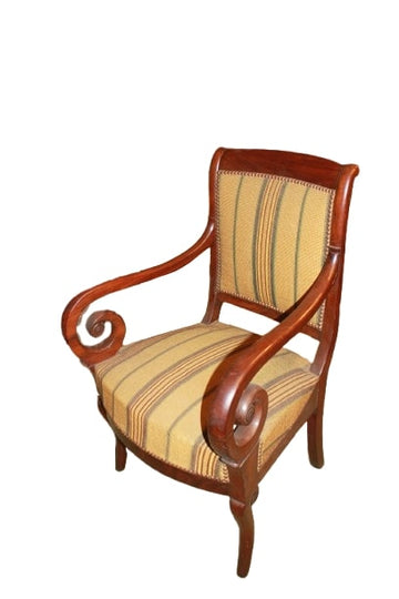 Paar französische Mahagoni-Sessel – Direktorium-Stil – 19. Jahrhundert