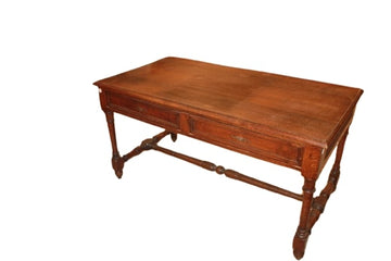 Scrivania in Legno Massello di Rovere XIX secolo