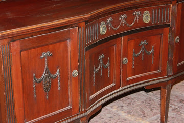 Credenza di fine 1800 stile Luigi XVI in legno di mogano