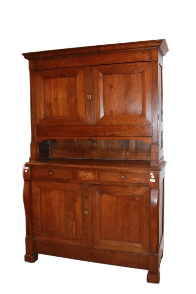 Grand buffet double de style Empire du début du XIXème siècle en bois de chêne