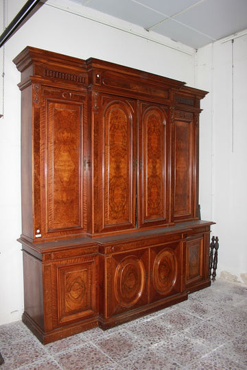 Large French Louis Philippe style double Cupboard from the first half of the 19th century