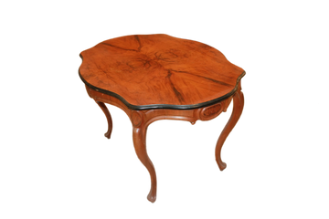 Table de salon en noyer style Biedermeier Europe du Nord XIXe siècle