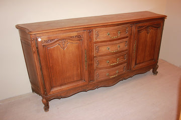 Credenza francese 2porte con cassetti di fine 1800 stile Provenzale in legno di rovere