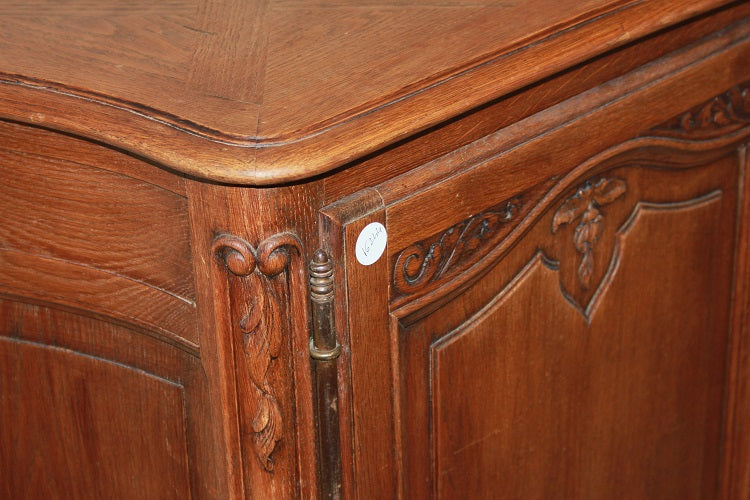 Credenza francese 2porte con cassetti di fine 1800 stile Provenzale in legno di rovere