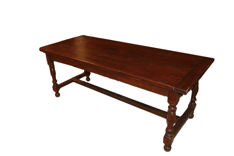 Grande Tavolo rustico francese di inizio 1800 in legno di castagno