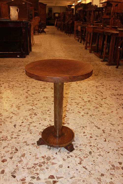 Tavolino da salotto Decò in legno di palissandro di inizio 1900