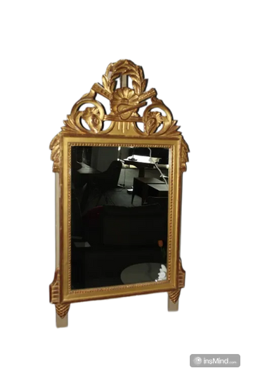 Specchiera francese della seconda metà del 1800 in legno dorato