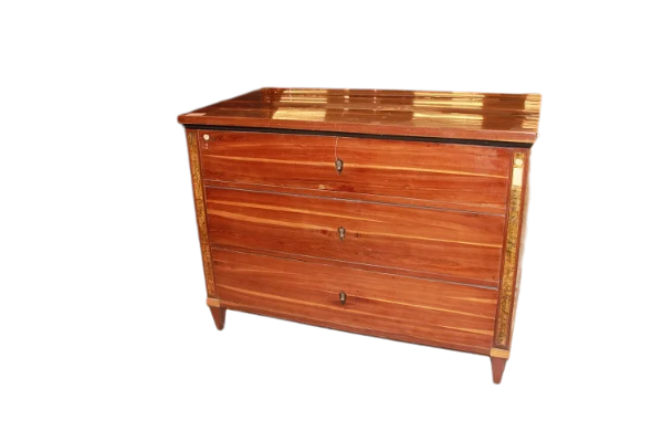 Small Chest of drawers from the late 1700s and early 1800s, Louis XVI style, in rosewood