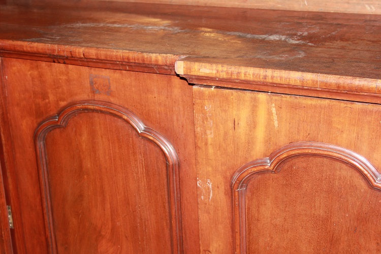Servante Sideboard credenza inglese Vittoriana del 1800 in legno di mogano