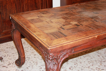 Large Rectangular Extendable Provencal Table in Walnut Wood from the 1800s