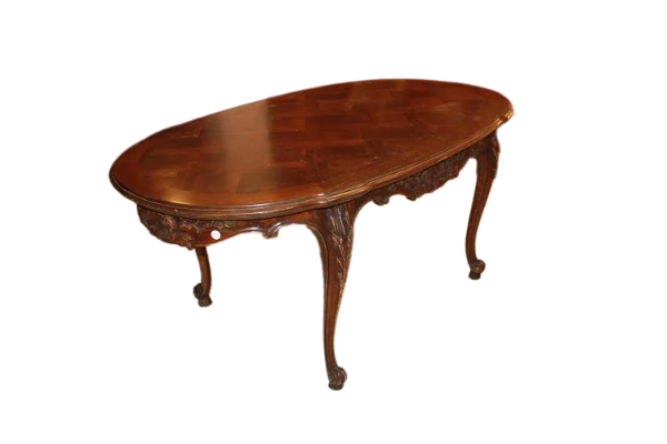 Tavolo Provenzale Allungabile Francese di fine 1800 in legno di noce