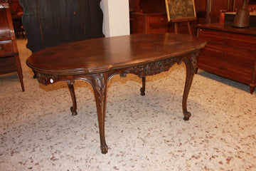 French Provencal extendable table from the late 1800s in walnut wood