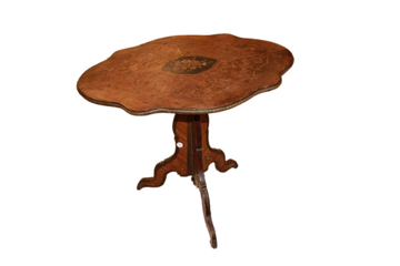Tavolino a vela Francese stile Luigi XV con intarsi i bronzi 1800
