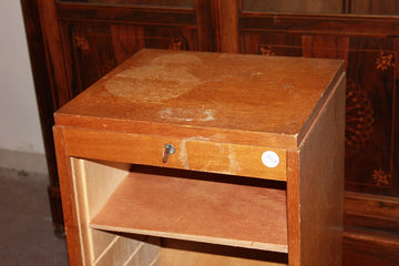 Small Early 20th Century Office Document Cabinet with Roll-Top