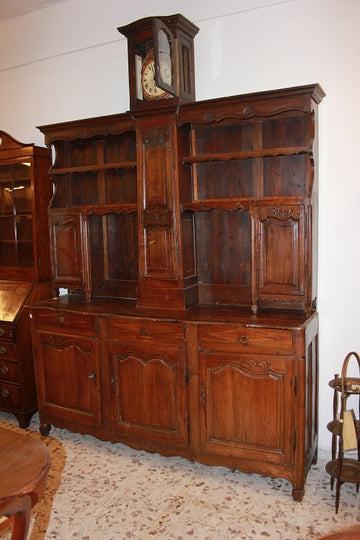 Majestic Rustic Oak Credenza in Provençal Style from the 18th Century