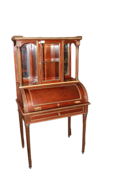 Bureau De Femme du milieu du XIXe siècle, de style Louis XVI en Acajou