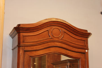 Armoire 1 porte avec miroir de style Louis Philippe français du XIXe siècle en noyer