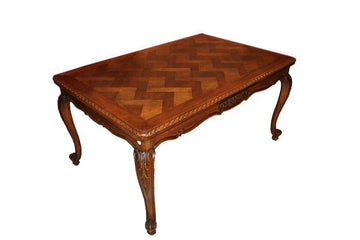 Table sculptée antique de style provençal français du début des années 1900