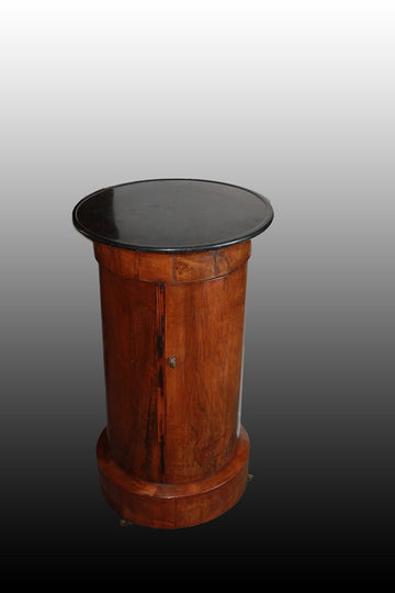 French column bedside cabinet from the 1800s in mahogany