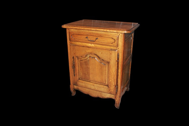 Credenzino stile Provenzale francese di metà 1800 in legno di rovere