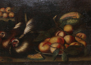 Huile sur toile Italienne fin des années 1600 début des années 1700 