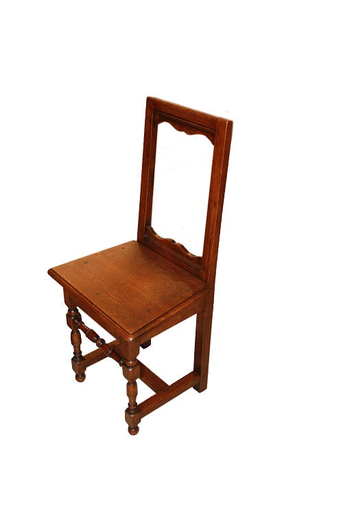 Gruppo di 4 sedie rustiche francesi di fine 1800