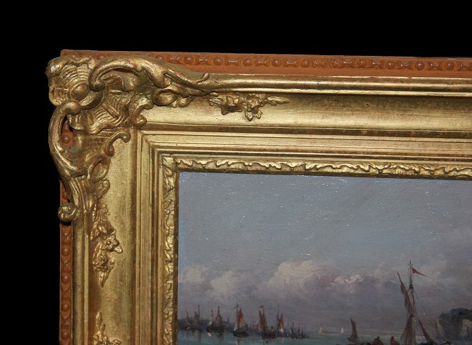 Piccolo olio su tavoletta di metà '800 inglese firmato Arthur Gilbert 1819 - 1895