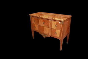 French chest of drawers from the 19th century, Louis XVI style in bois de rose wood