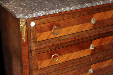 Beautiful 19th century Transition style commode with marble top