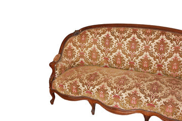 French sofa in Louis Philippe style, from the 19th century, made of rosewood wood