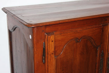 Small high Provençal sideboard with two doors from the 19th century in cherry wood