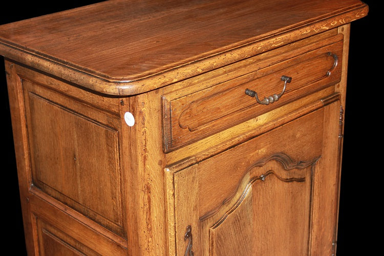 Credenzino stile Provenzale francese di metà 1800 in legno di rovere