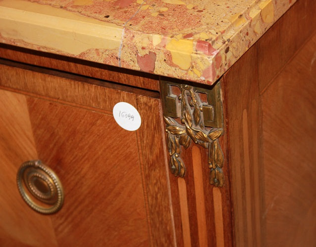 Cassettone francese della seconda metà 1800 stile Luigi XVI in legno di bois de rose